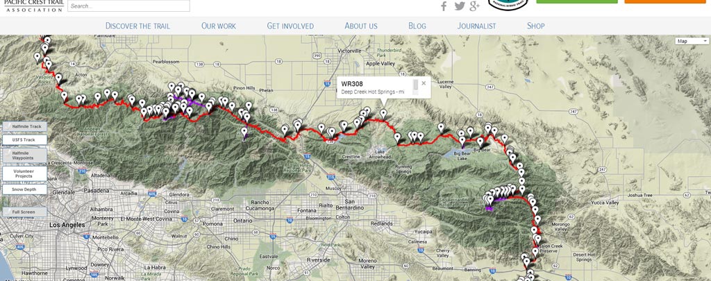 PCTA launches new interactive map for the Pacific Crest Trail - Pacific  Crest Trail Association